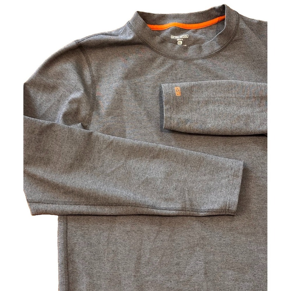 Omni-Wool Mens XL Wool Blend Gray Pullover Shirt Long Sleeve Gorpcore Wicking